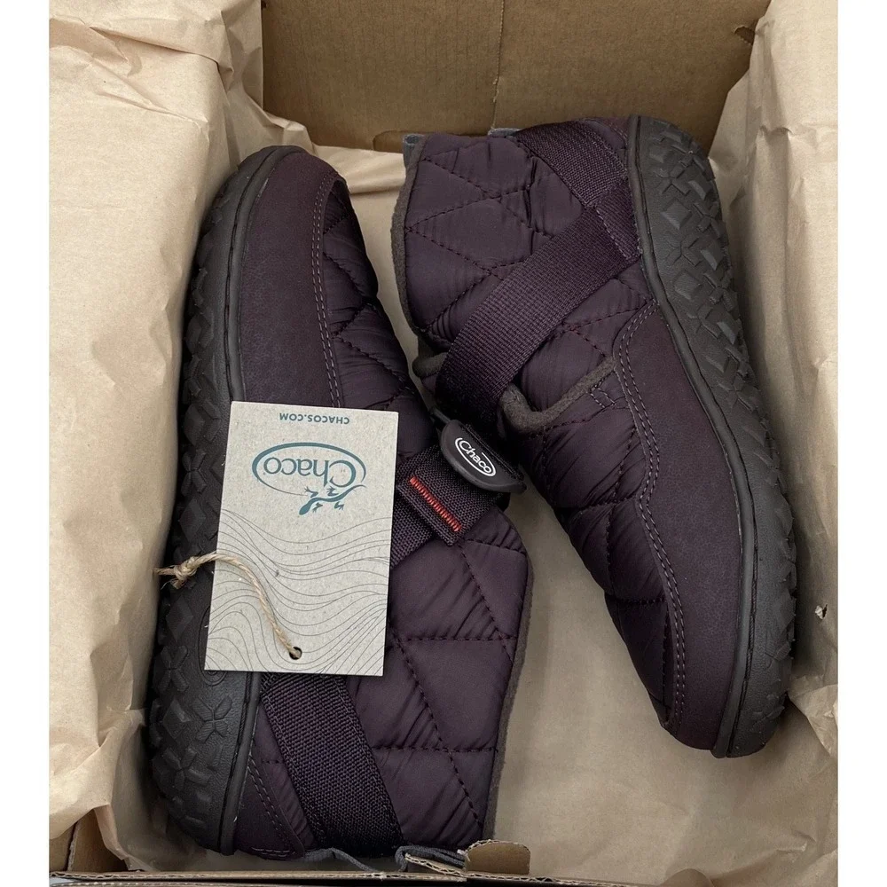 Chaco Youth Girls Boys Ramble Fluff Chukka Booties Water Resistant Size 4.5 Plum